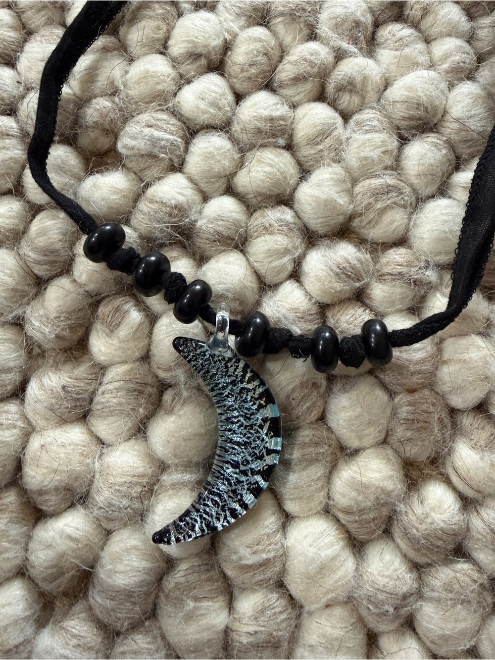 Free People Ivy crescent moon pendant choker necklace